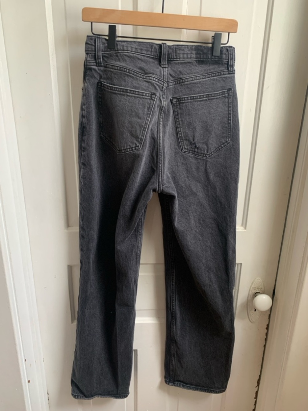 Abercrombie & Fitch 90’s Relaxed Jeans High Rise Black Curve Love Size 27 - Picture 3 of 6